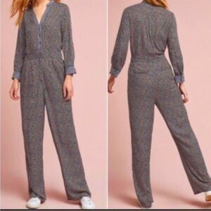 ETT: TWA Anthropologie Jumpsuit Womens  Size 4  Multicolor Floral Pockets